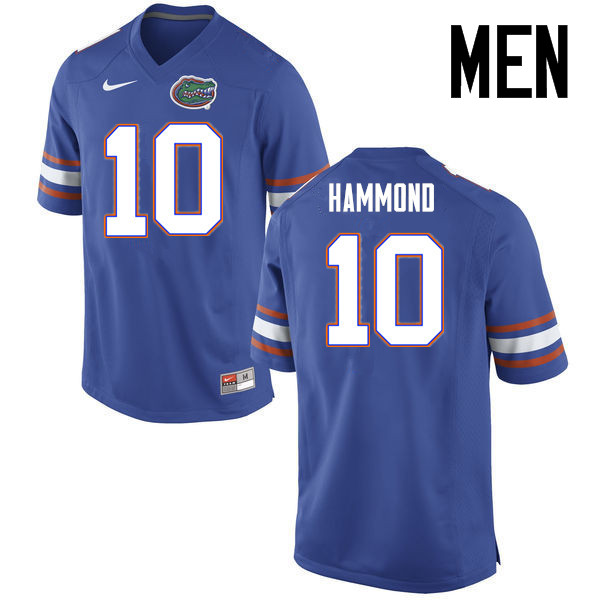 Men Florida Gators #10 Josh Hammond College Football Jerseys Sale-Blue